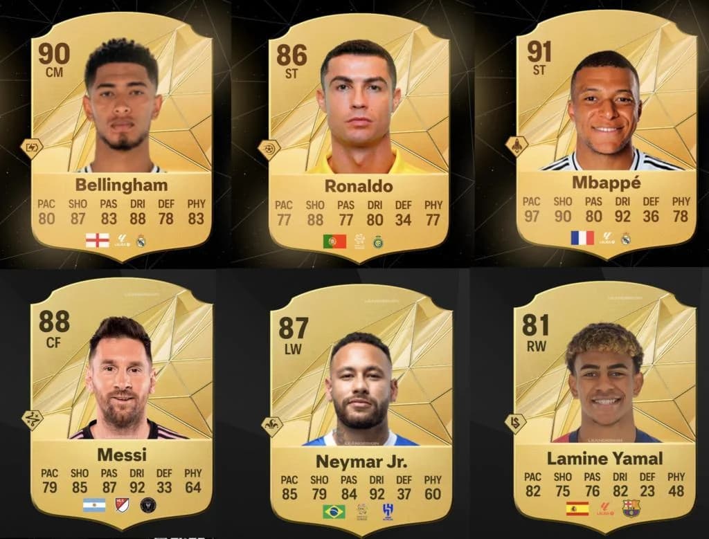 انواع کارت های فیفا و کارت های طلایی بازیکنان در EA SPORTS FC